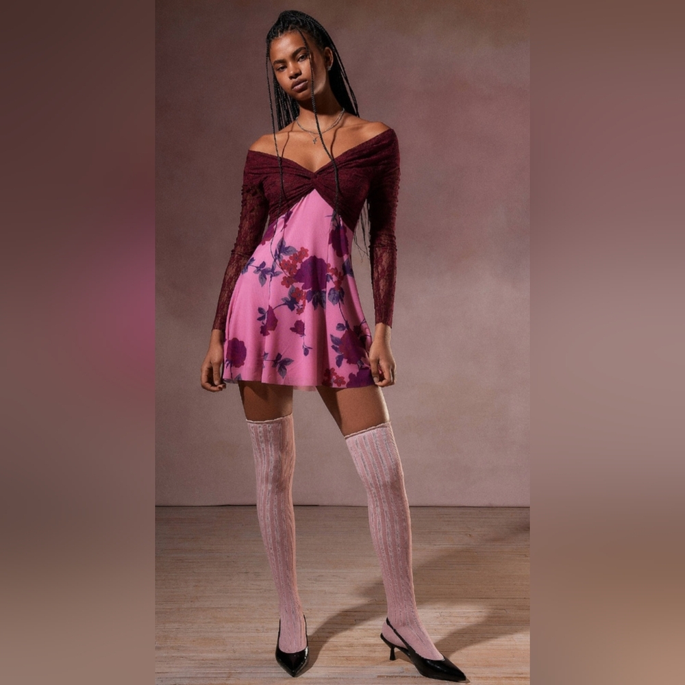 Kimchi Blue Sydney Off-The-Shoulder Mini Dress
